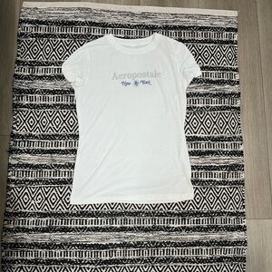 Aeropostale White Classic Crew Tee
